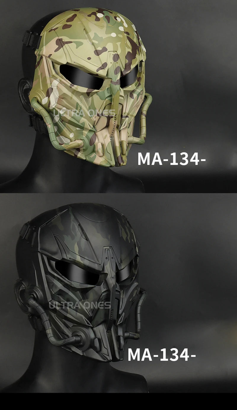 Tactical Full Face Mask Breathable Airsoft Paintball CS Wargame Sports Protective Mask Hunting Shooting Gear Accessoires