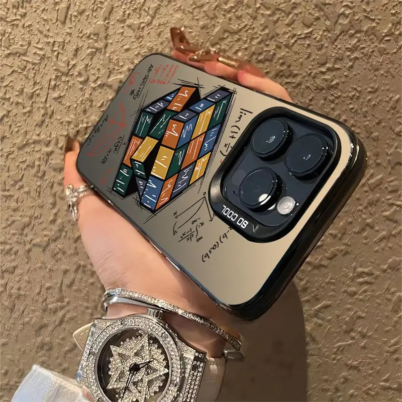 2024 NEW Cool Magic Cube Phone Case For iPhone 16 15 14 13 12 11 Pro Max XR XS MAX 7 8 Plus MINI Y2K  Boy Anti Fall Back Cover