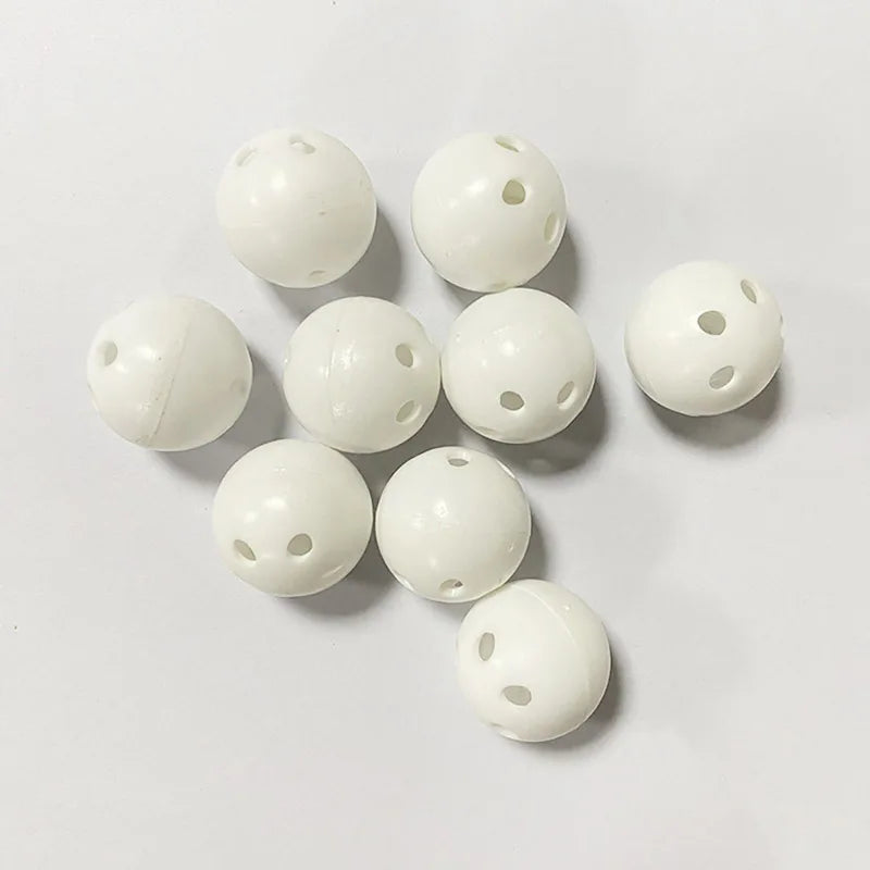 10pcs 24mm Plastic Rattle Bell Balls Squeaky Baby Toys DIY Rattle Beads Noise Maker Repair Fix Dog Toy Pet Accessories