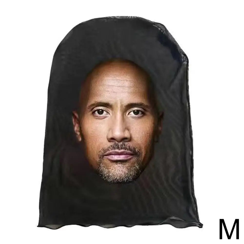 Full Face Mask Celebrity Ball-game Star Face Mask Simulation Kanye Shiesty Mesh Mask For Men Party Supplies Cosplay Props Novel