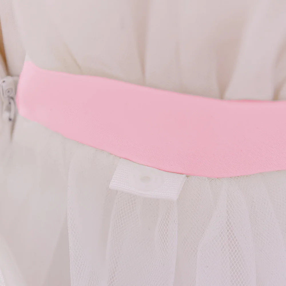 Vintage Baby Girl 1st Birthday Princess Dress Baby Embroidery Floral Bow Gown Flower Kids Wedding Dress Formal Baptism Gala Gown