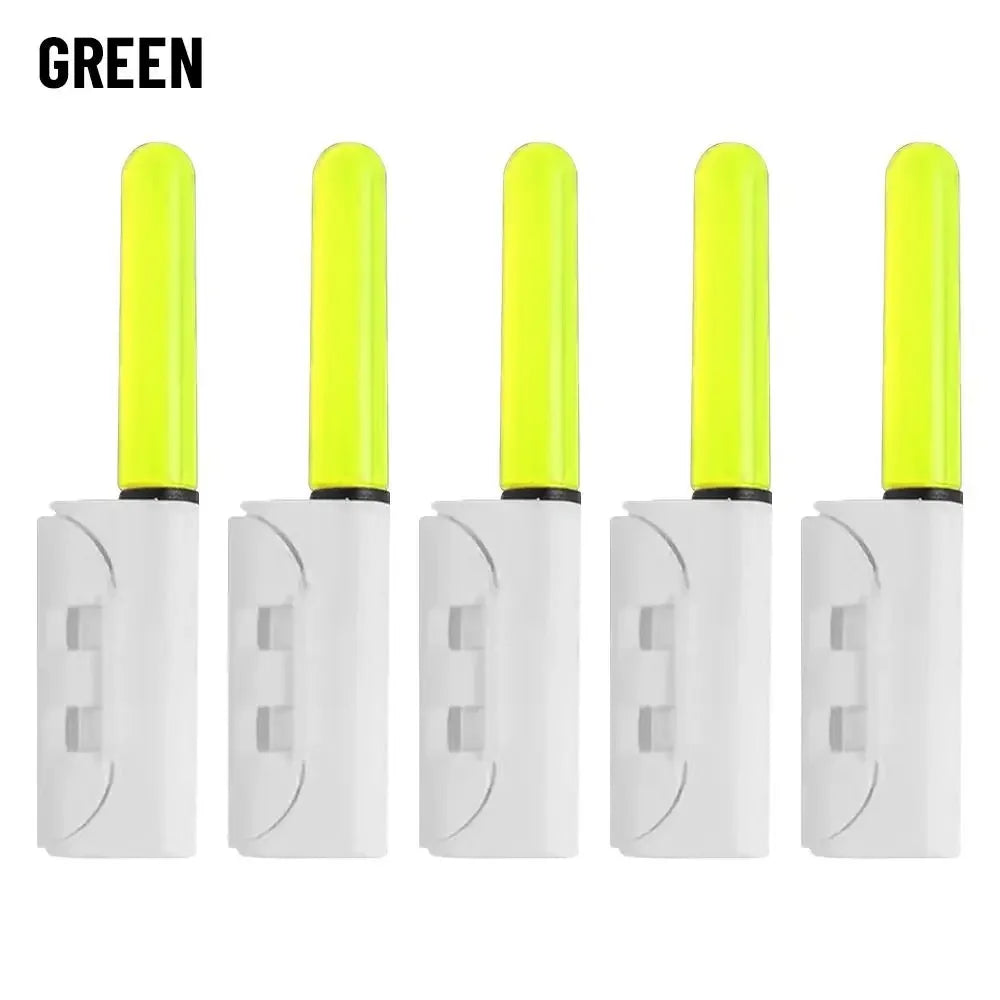 5pcs 425 Battery Fishing Electronic Rod Luminous Stick Light LED Removable Waterproof Float Tackle Night Tackle Plastic