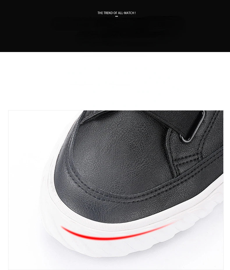Retro High Top Men's Shoes Luxury Leather Casual Shoes Men British style Ankle Boots Comfortable Soft Men Sneakers New Moccasins