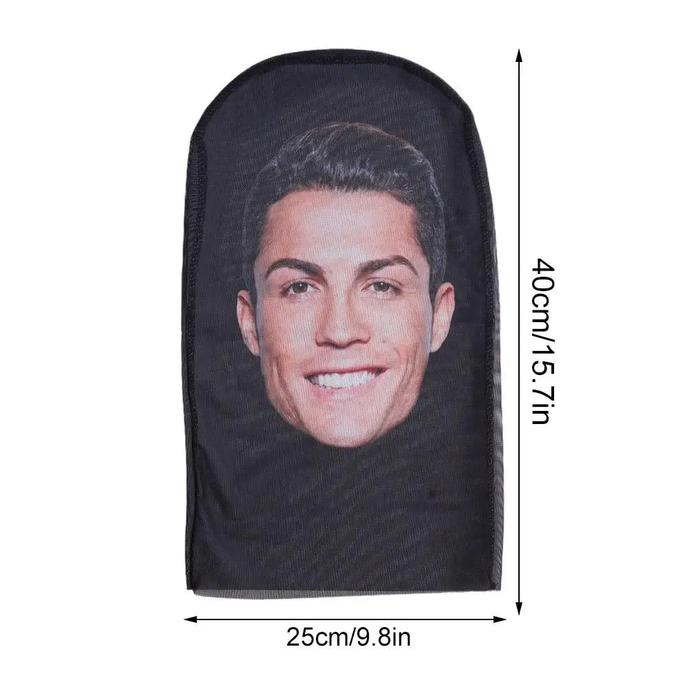 Full Face Mask Celebrity Ball-game Star Face Mask Simulation Kanye Shiesty Mesh Mask For Men Party Supplies Cosplay Props Novel