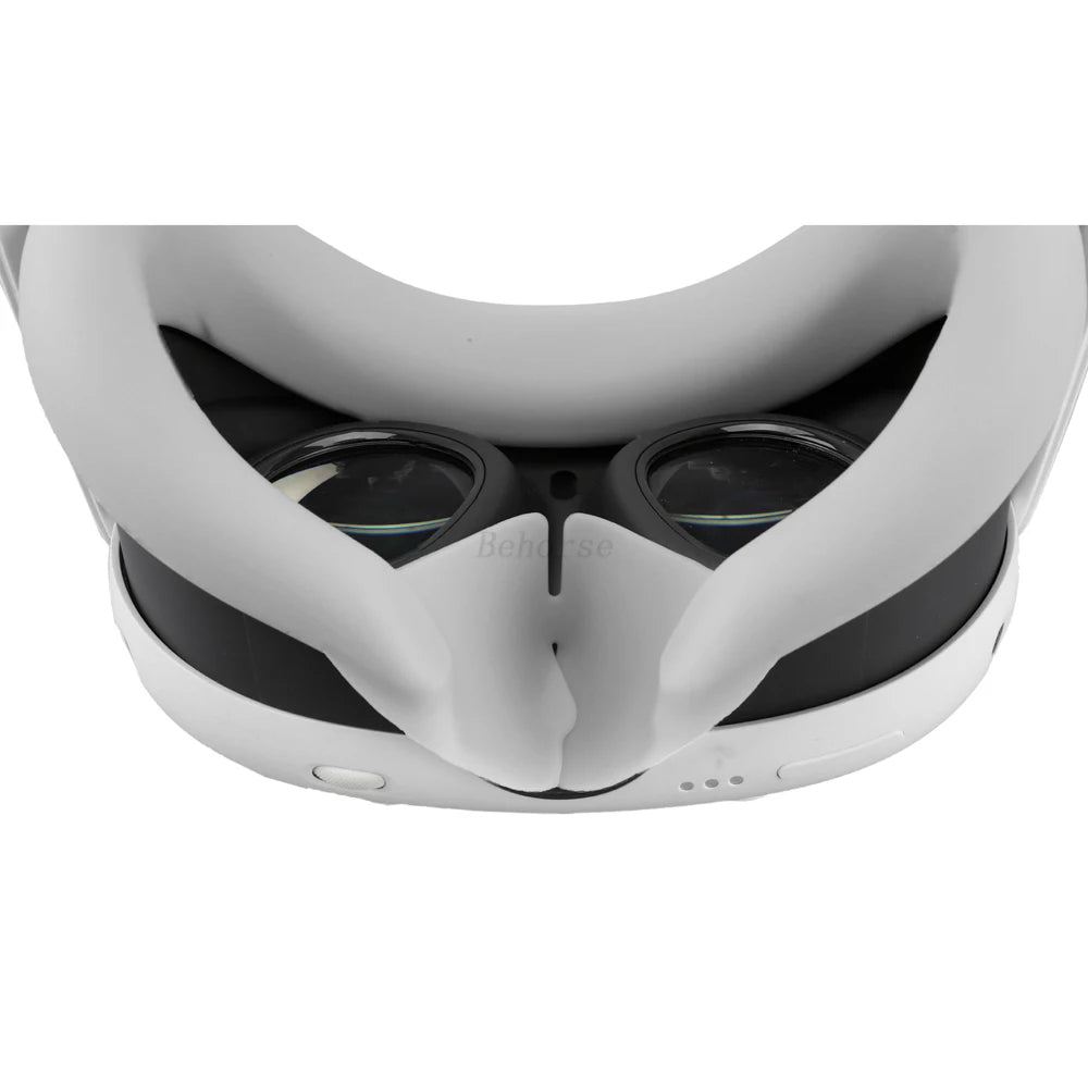 Silicone VR Face Mask For Meta Quest 3 Facial Interface Sweatproof Mask Face Cushion Lightproof Mask Face Cover VR Accessories