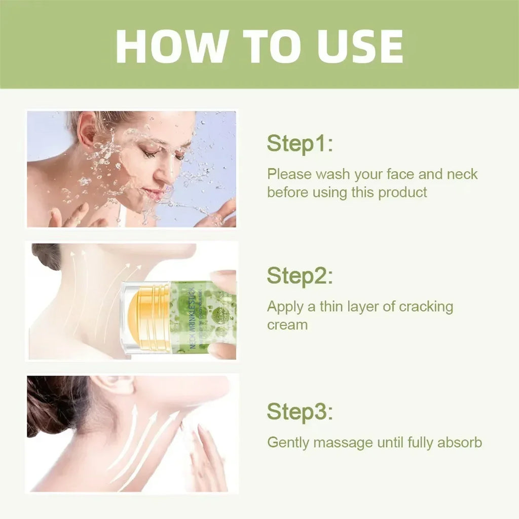 Neck Wrinkle Stick – Neck & Hand Care, Gentle & Low-Irritation, Whitening, DIY Skincare, Certified, Unisex, For All Skin Types