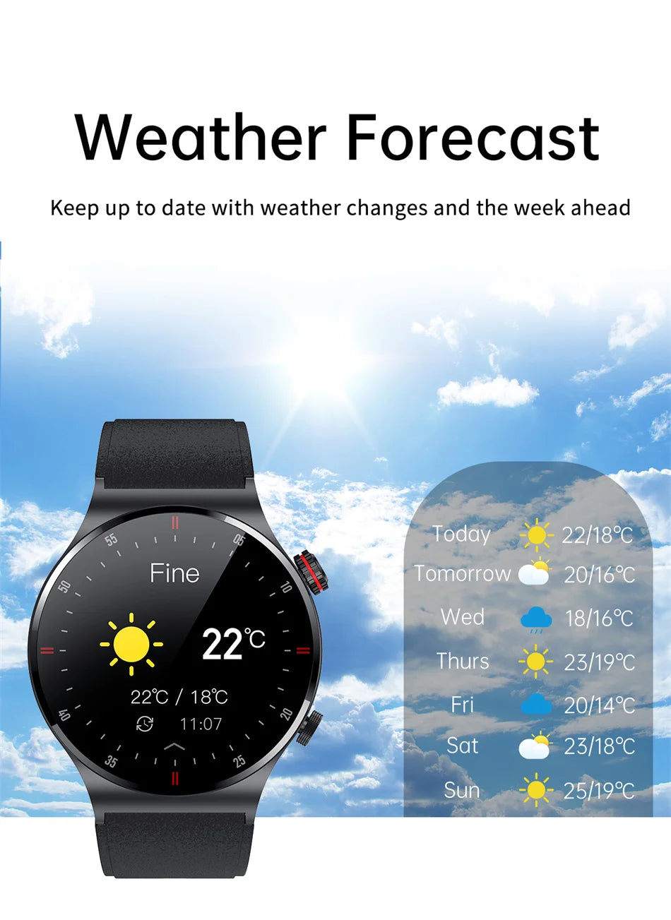 GPS Sports Smartwatch Men Health Monitoring With Heart Rate ECG + PPG 100+ Sports Modes NFC 2026 New Bluetooth Call Smart Watch