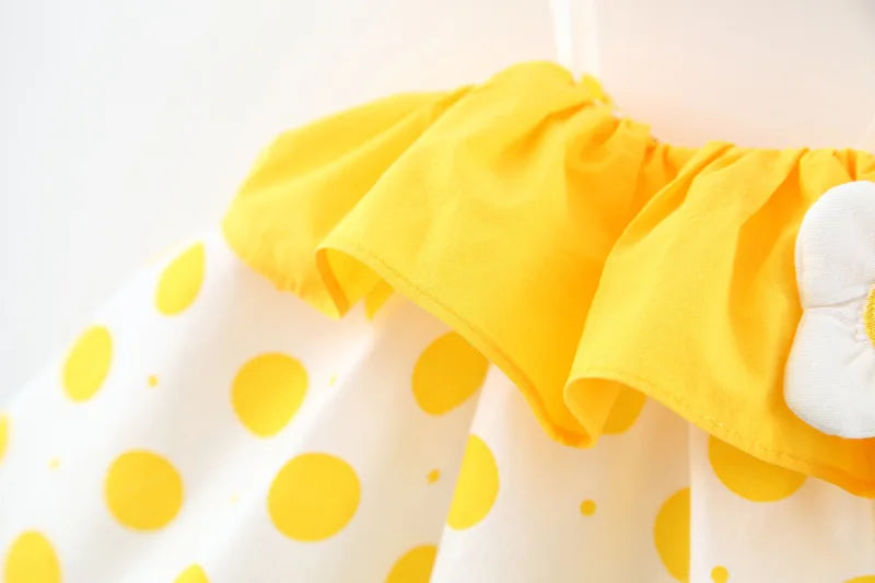 New Two-Piece Halter Strawberry Print Polka Dot Bloomers For Baby Girls Casual Summer Two-Piece Sweet Princess Dress