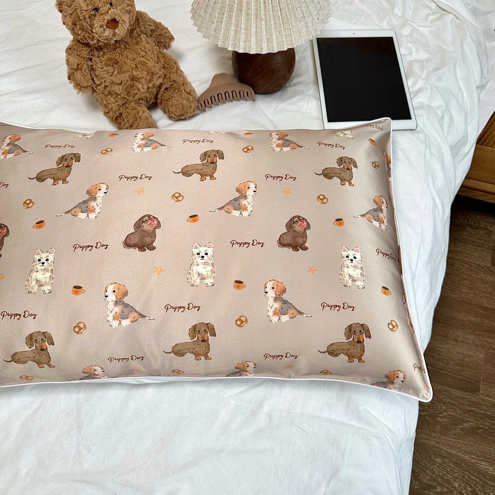 25 Momme Pure Natural Silk Pillow Case Envelope Design Printed Pillow Case Skincare Smooth Single sided Mulberry Silk Pillowcase