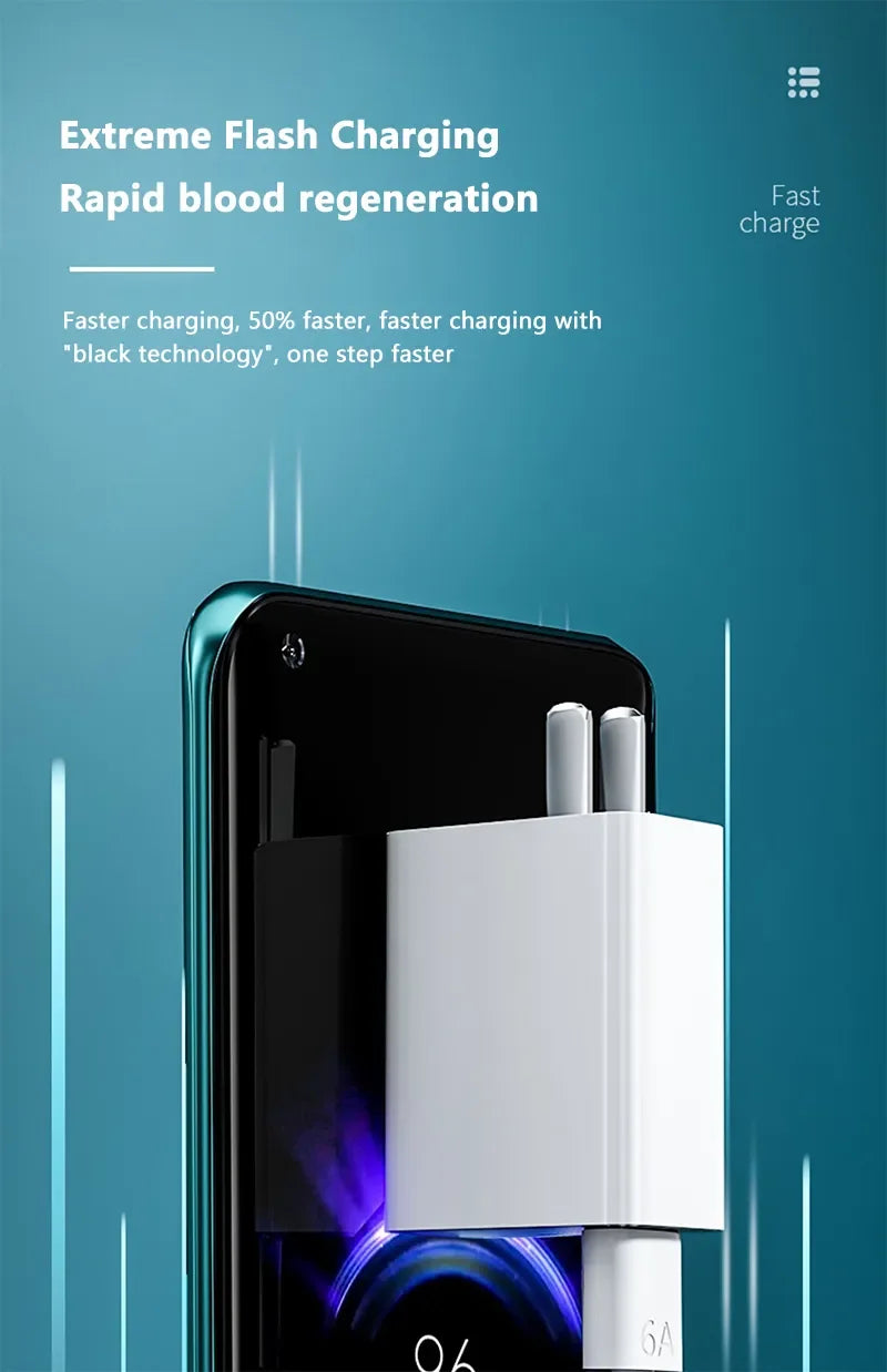 For Xiaomi  67W USB Super Fast Charger Power Adapter Mi 12 11 6A Type C Cable POCO X5 X4 Pro Note 9 10 11 Charging