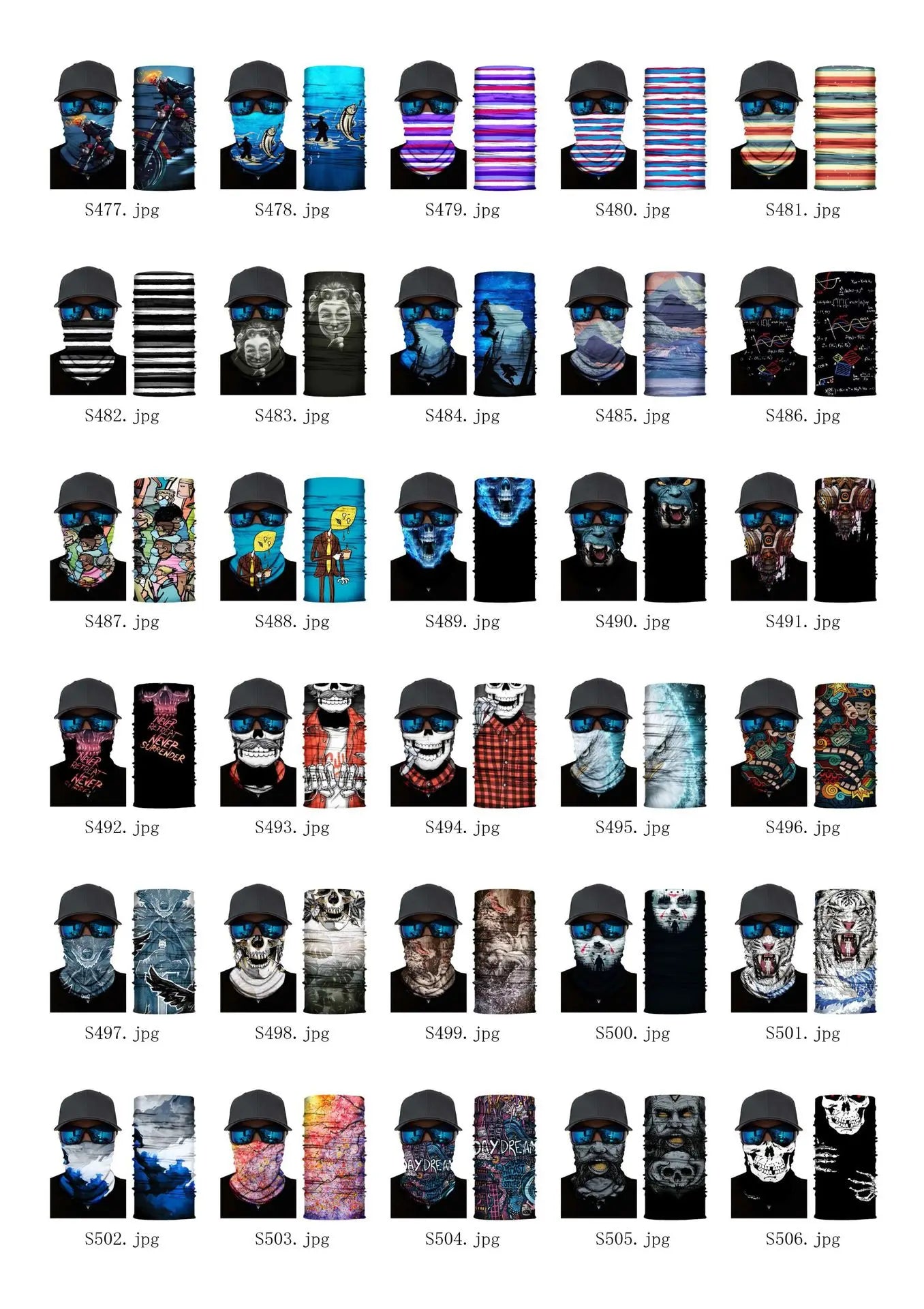 3D Fashion Cycling Face Mask Riding Scarf Breathable Seamless Neck Gaiter Women Bandana Headwear Headband Snood Ski Masks