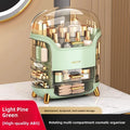 Dustproof Cosmetic Storage Box Integrated Desktop Makeup Case Lipstick Box Skincare Product Rack Elegant Design