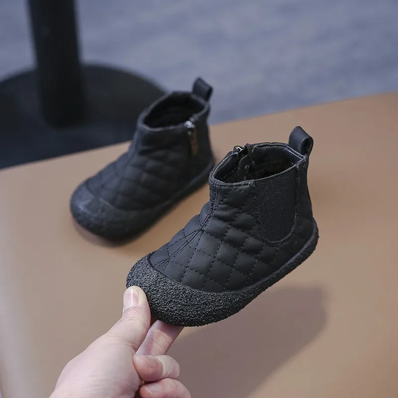 Winter Boots for Baby Boys Outdoor Girls Snow Boots Plush Children Cotton Shoes Non-slip Kids Casual Shoes Infant Toddler Shoes