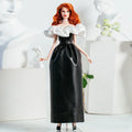 Gorgeous dress gown clothing / black clothes set + shoes / 1/6 Doll clothes suit outfit for 30cm Xinyi FR ST PP BB Doll