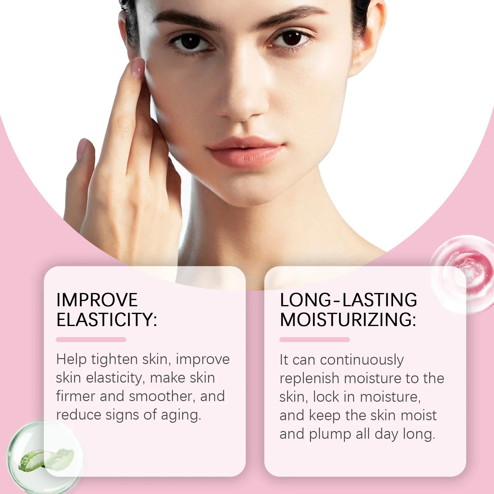 Collagen Face Mask Anti Aging Firming Moisturizing Refreshing Shrink Pore Brightening Overnight Mask Hyaluronic Acid Facial Mask