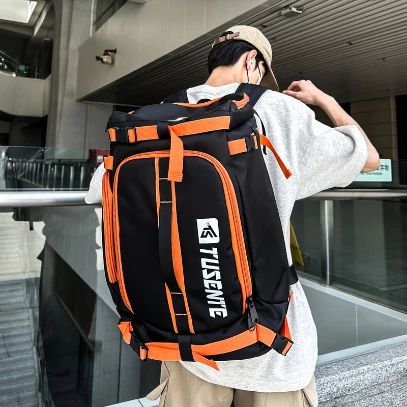 Patchwork Sport Gym Bag Womens Fitness Travel Backpacks Large Waterproof Shoe Pack for Man Sports Camping Basketball Laptop Bags