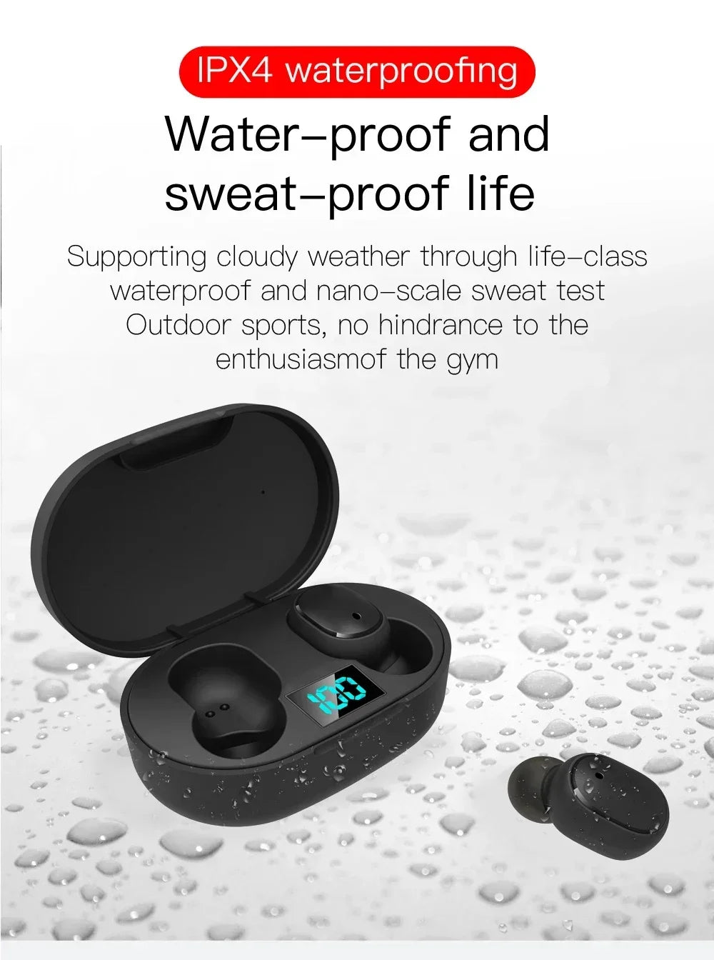 10 pcs Wholesale E6S TWS Wireless Headphones Bluetooth Earphone 5.0 Stereo Headset Earbuds with Microphone for iPhone Xiaomi