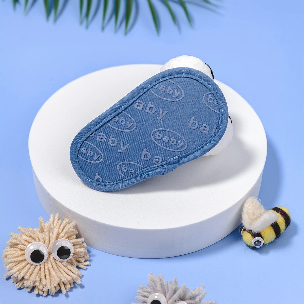 Meckior Summer Sandals Baby Boy Girl Shoes Fluff Baby Girl Slipper Animals Flower Anti-Slip First Walkers Crib Shoes