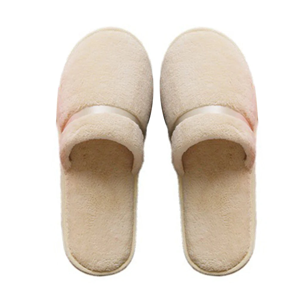 Women Plush Home slippers Spring Warm Fuzzy Slipper Indoor Closed Toe Shoes Household Non Slip Slippers Bedroom Slience slides