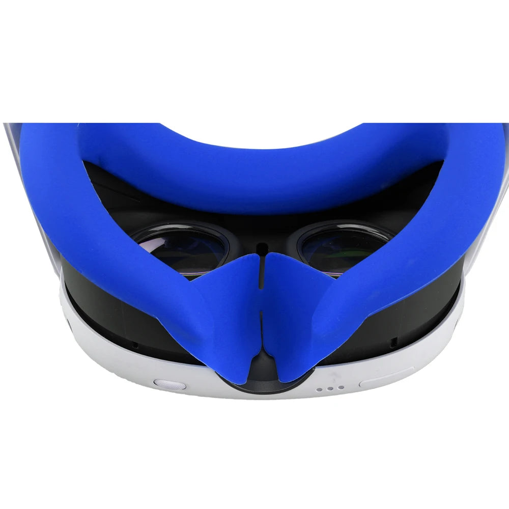 Silicone VR Face Mask For Meta Quest 3 Facial Interface Sweatproof Mask Face Cushion Lightproof Mask Face Cover VR Accessories