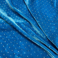 100 * 155cm High-Grade Elastic Gold Velvet Fabric Hot Drilling Light Diamond Cheongsam Dress Sports Suit Fabric by Meter