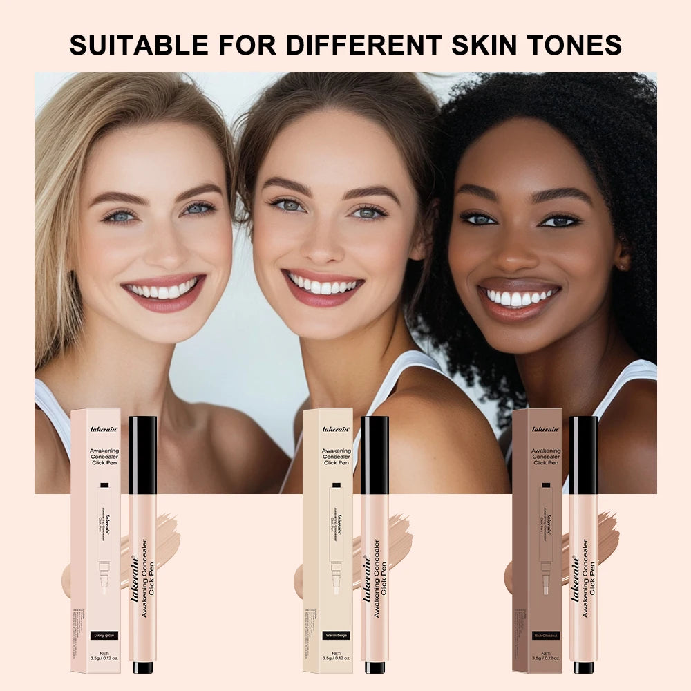 Awakening Concealer Click Pen Brighten， long-lasting ，Hight Coverage Hybrid ，Skincare and Concealer Pen  Makeup