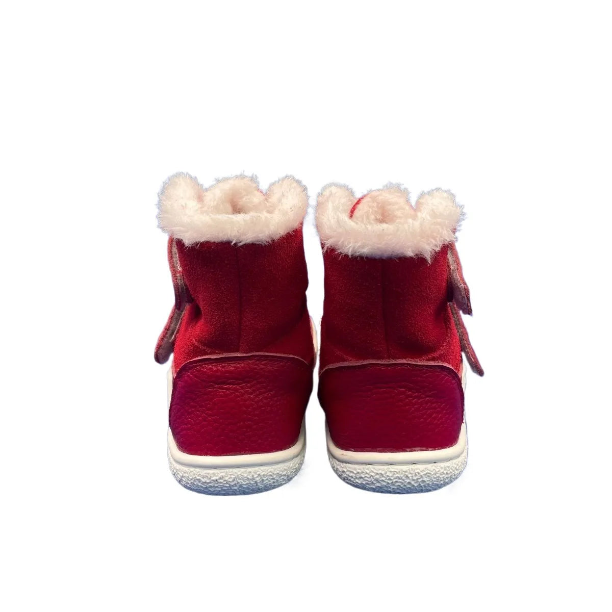 TipsieToes Top Brand Barefoot Genuine Leather Baby Toddler Girl Boy Kids Shoes For Fashion Winter Snow Boots 3 Straps Fur Inside