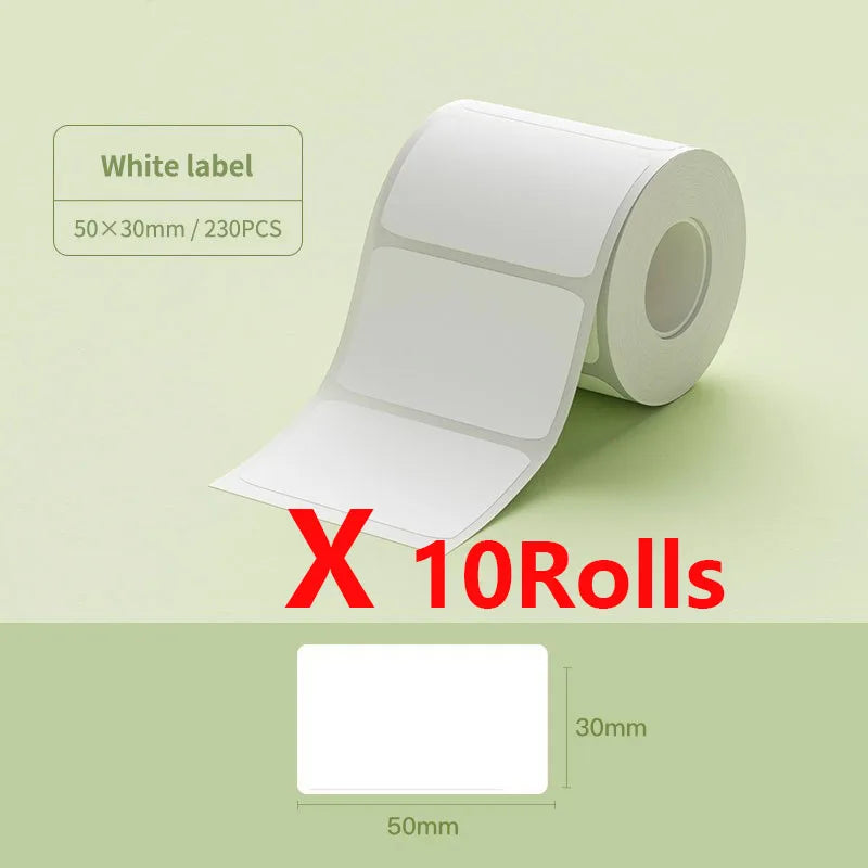 NiiMbot B1 B21 Mini Thermal Portable Label Printer 1/10Rolls Barcode Sticker Self-adhesive Printing Labeling Machine Tag Price