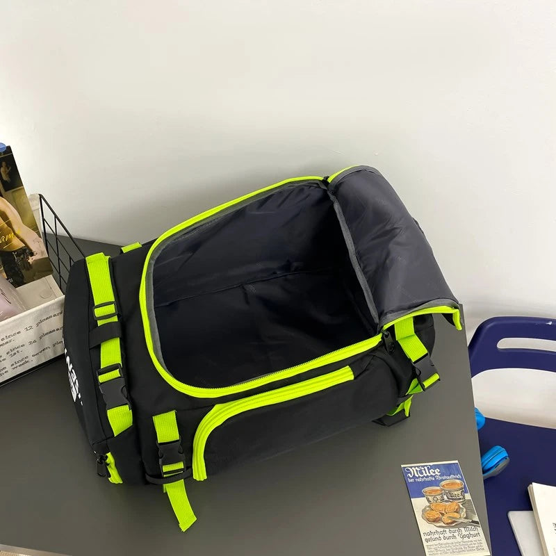 Patchwork Sport Gym Bag Womens Fitness Travel Backpacks Large Waterproof Shoe Pack for Man Sports Camping Basketball Laptop Bags