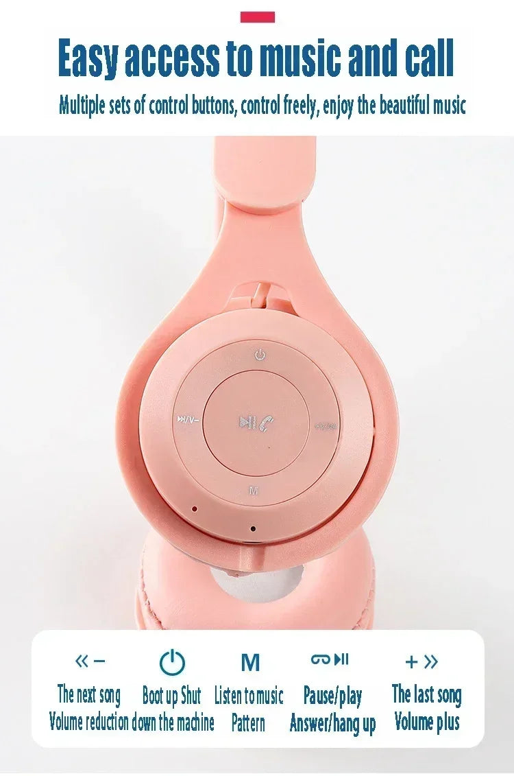 Bluetooth 5.0 Stereo Y08 Headset Headset Folding Wireless Sports Earphone Gaming Headsets Over-ear Headphones for Android ios