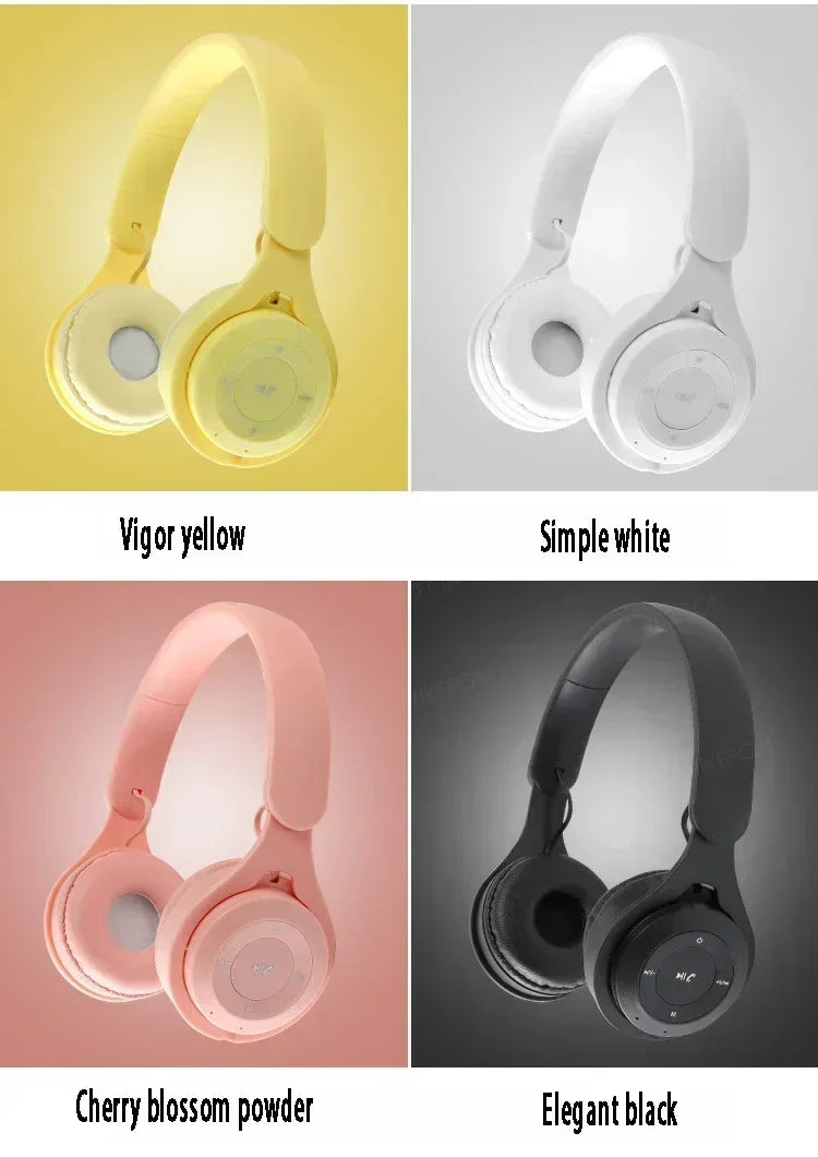 Bluetooth 5.0 Stereo Y08 Headset Headset Folding Wireless Sports Earphone Gaming Headsets Over-ear Headphones for Android ios