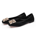 Comemore Leather Slip on Shoes for Women Ballet Flats Shallow Female Flat Shoe Red 2024 Spring Summer Fashion Women's Moccasins
