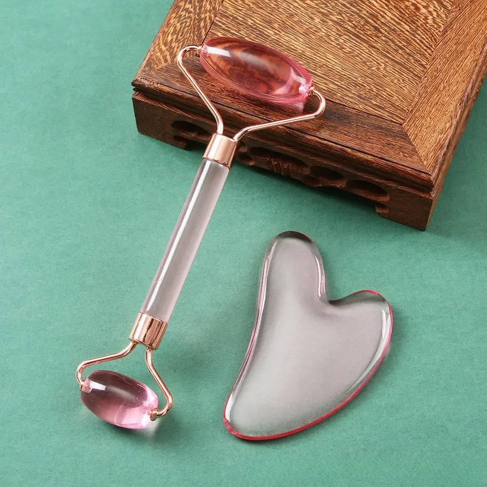 Gua Sha Roller for Face Neck Eye Resin Facial Massage Instrument Health Care Scraping Board Muscle Beauty Skincare Tool Массажер