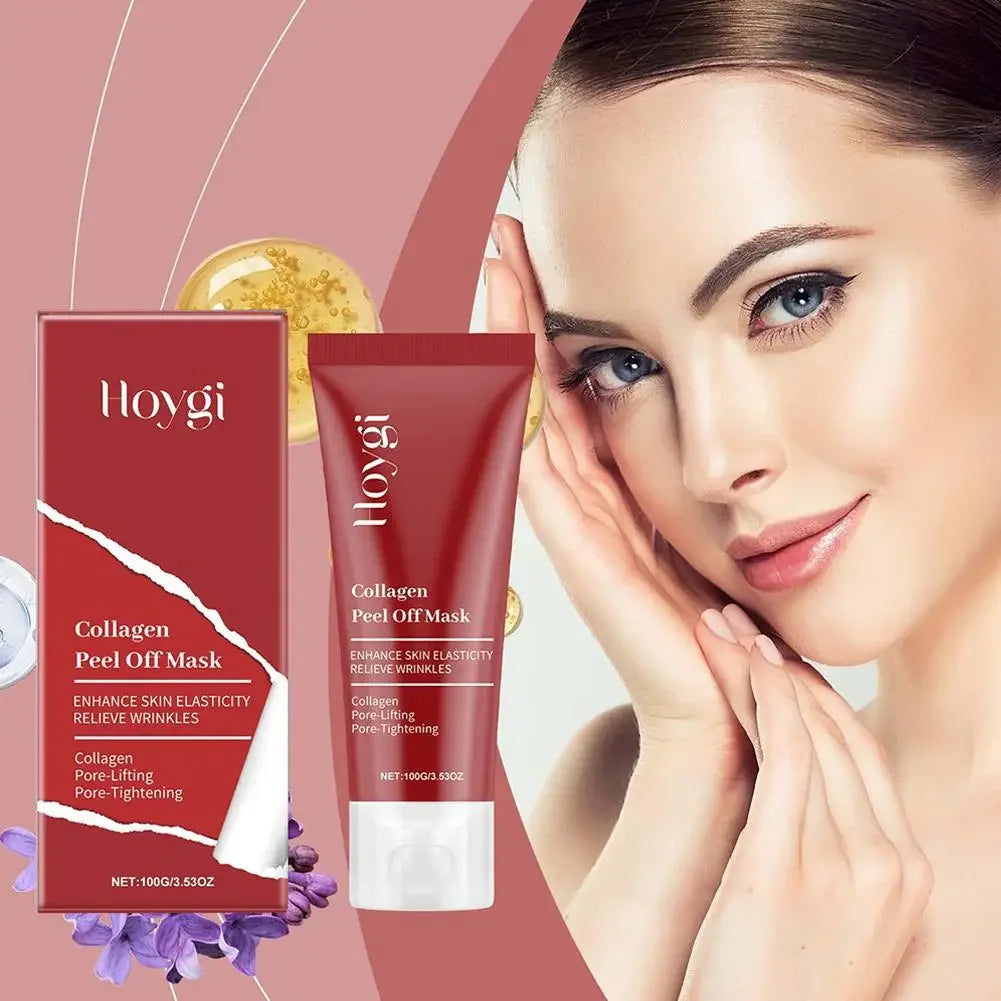 Collagen Peel Off Facial Mask Gently Cleansing Deeply Hydrating Moisturizing Face Mask Korean Skin Care Cream 75ml/100g