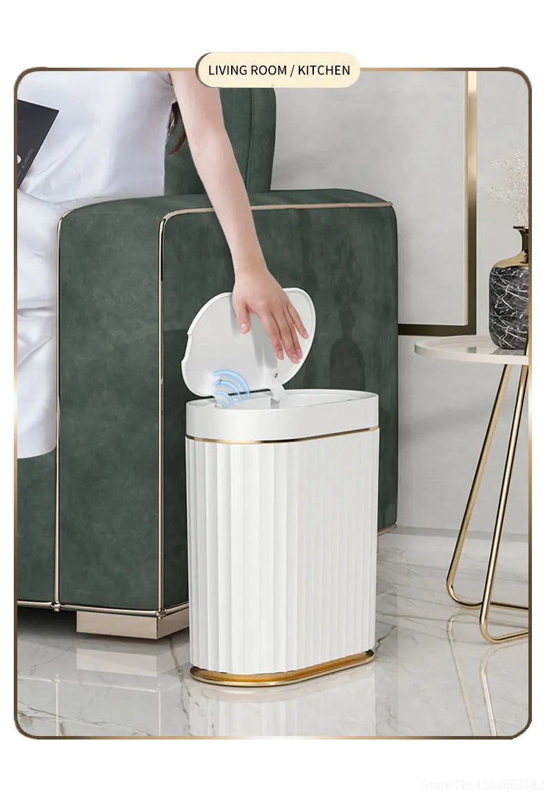 5L/7L/9L Smart Trash Can Electronic Automatic Smart Sensor Garbage Bin Household Toilet Waste Garbage Can for Kitchen Bathroom