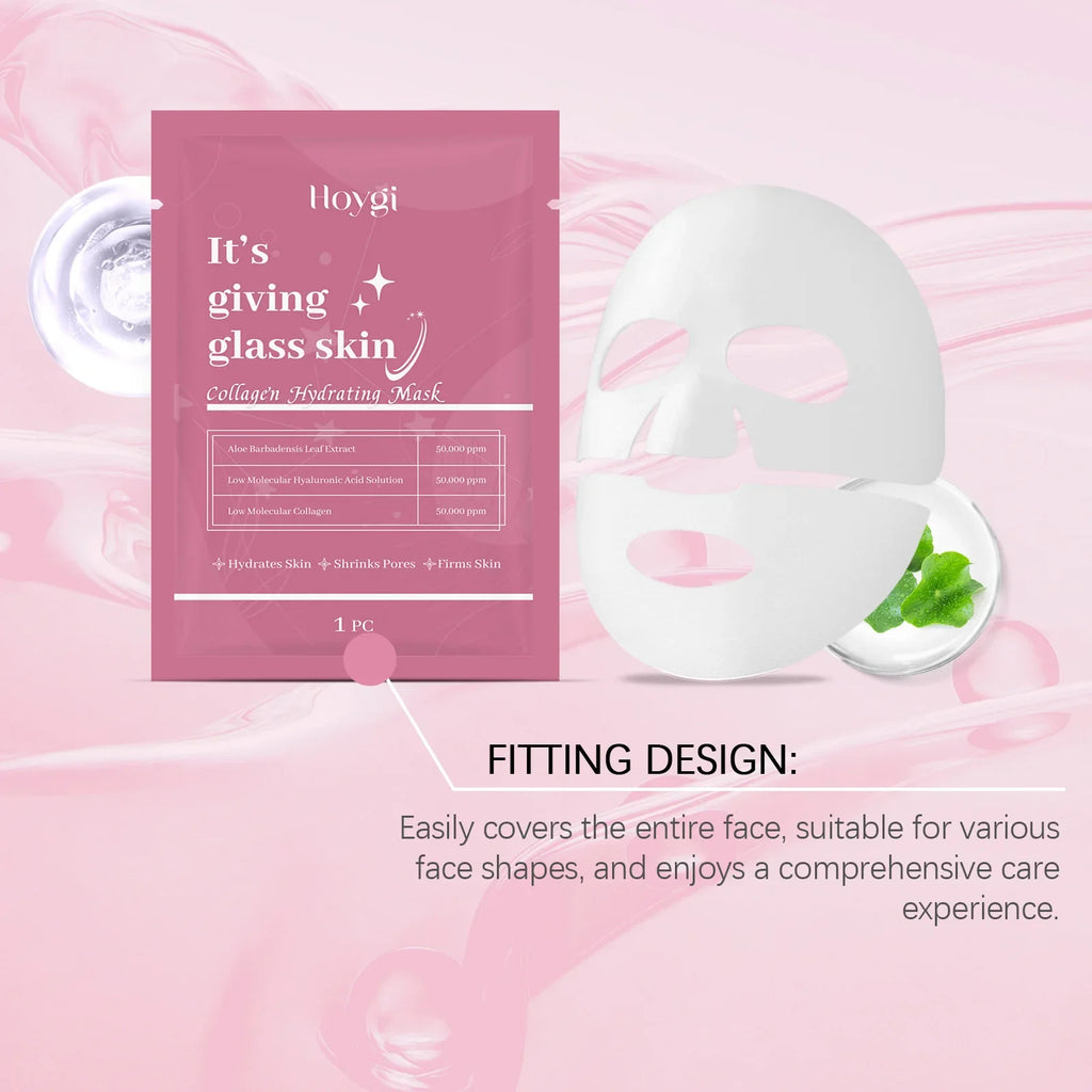 Collagen Face Mask Anti Aging Firming Moisturizing Refreshing Shrink Pore Brightening Overnight Mask Hyaluronic Acid Facial Mask