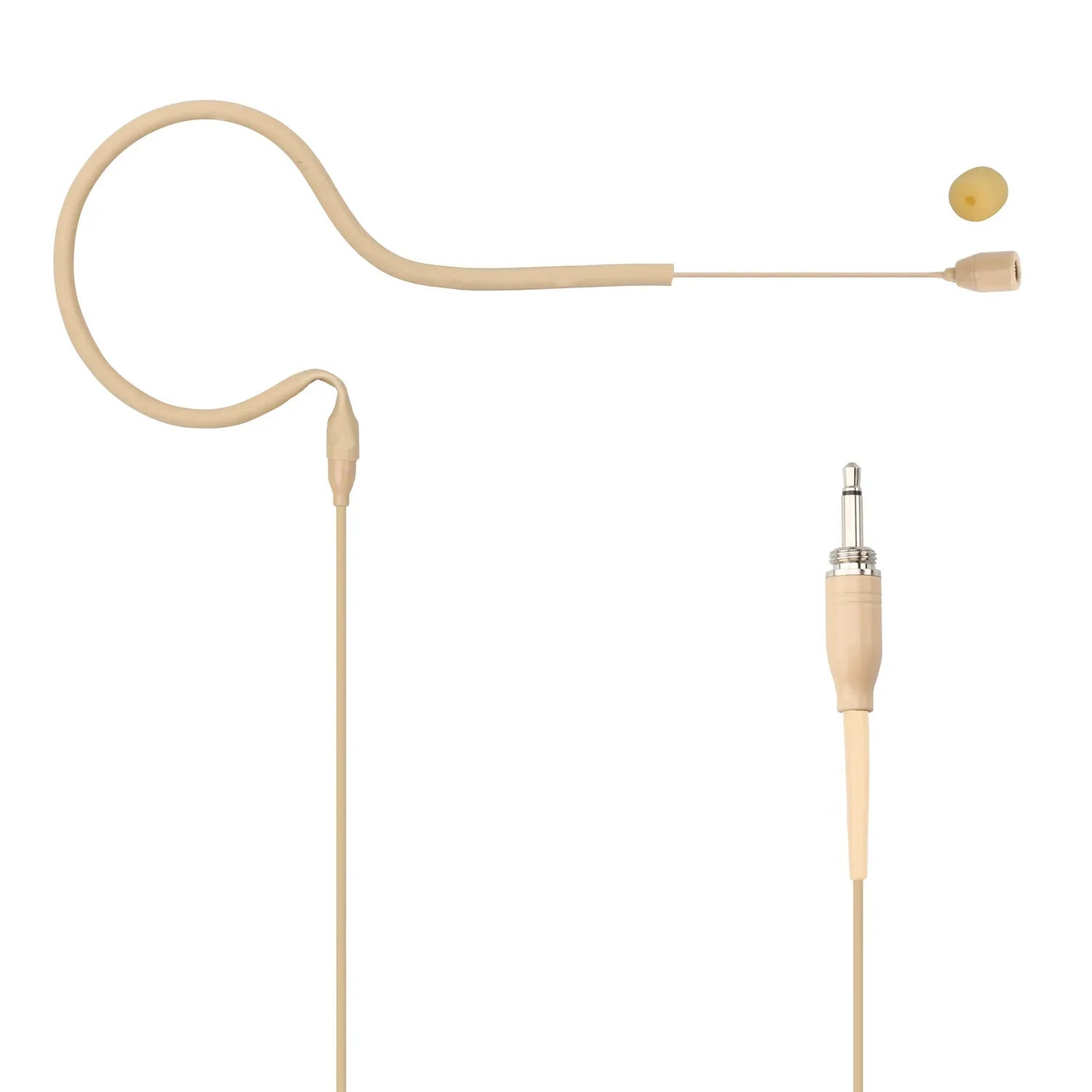 3.5mm Headset Microphone Mini Skin Color Omni Directional Electret Single Ear Hanging Headworn Mic for Classroom HS-13S2-L3A