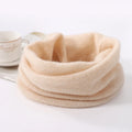 100% Merio Wool Neck Warmer Women Winter Warm Fashion Hollow Out Cover Tube Scarf Ear Face Mask False Collar Autumn Headband