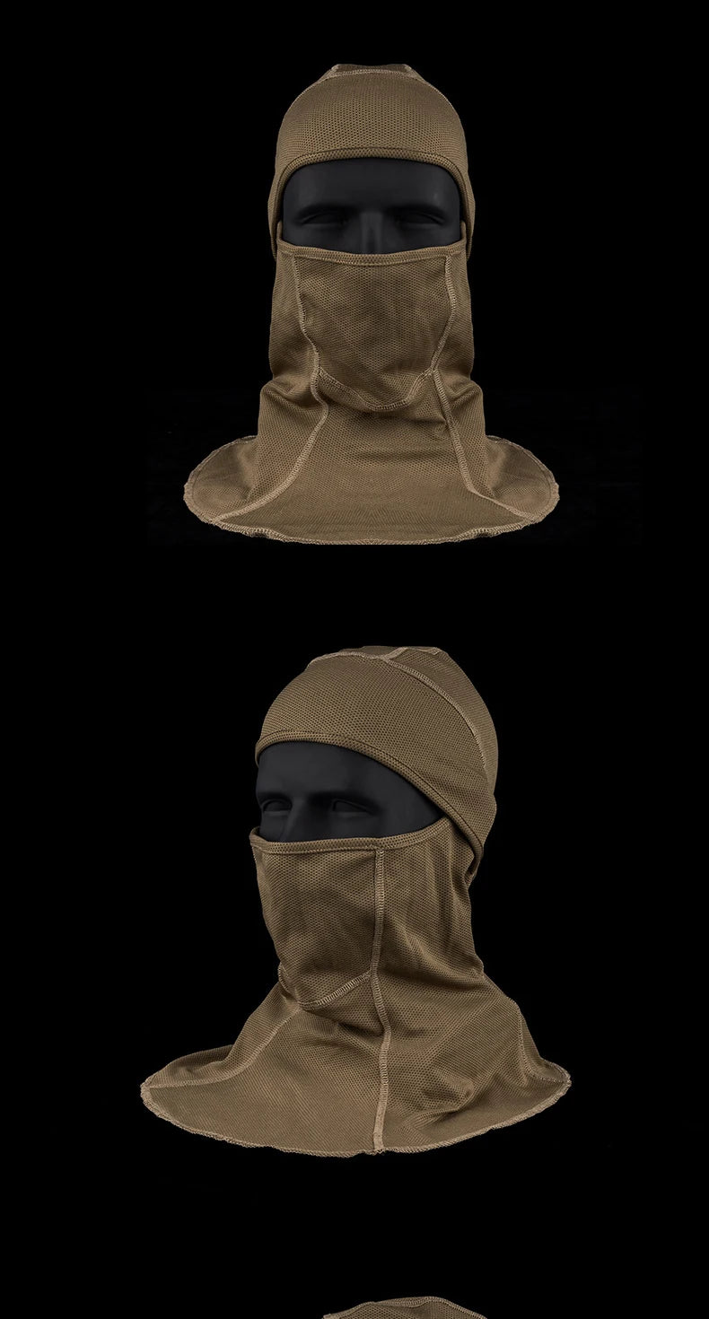 Medieval Style Full Face Mask Knight Headgear Motocross Riding Scarf Airsoft Head Cover Elastic Sunscreen Outdoor Sports Scarfs