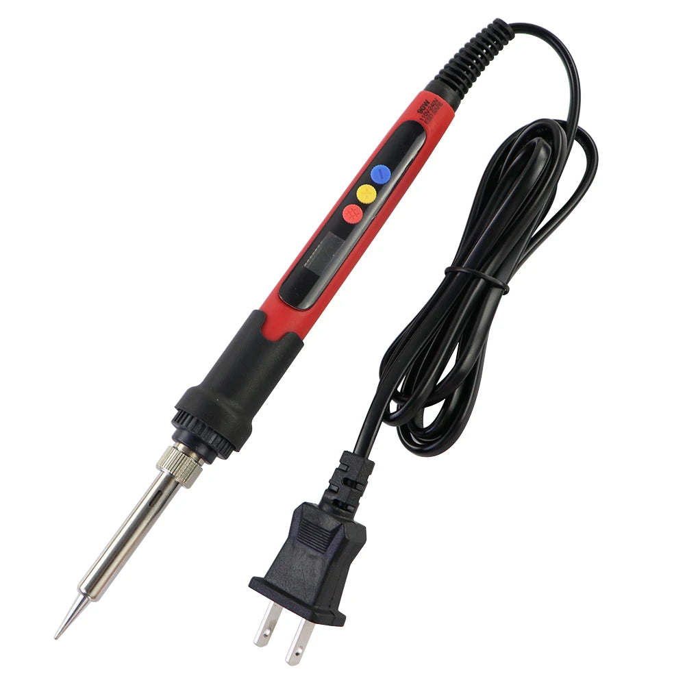 90W Digital Electric Soldering Iron Set With Adjustable Temperature Fast Heat Electronic Repair Tool With Soldering Iron Head