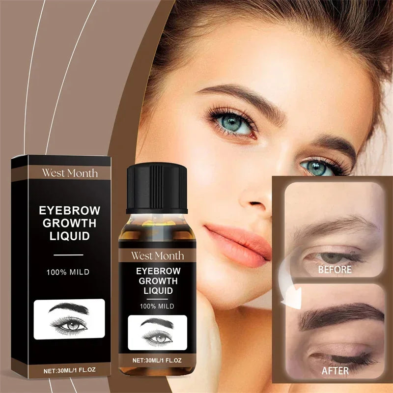 Eyebrow Growth Serum Eyelash Hair Growth Anti Hairs Loss Product Prevent Baldness Fuller Thicker Lengthening Eyebrow Makeup 30ml