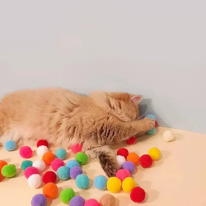 Interactive Launch Training Cat Toys Creative Kittens Games Stretch Plush Ball Toys Cat Supplies Pet Accessories herbe à chat