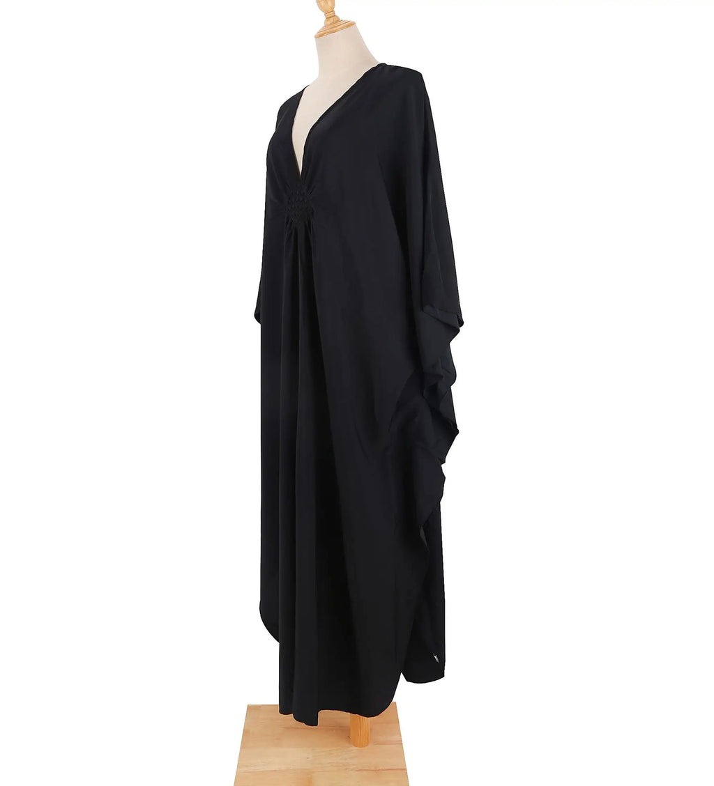 Cover Up Women's Casual Kaftan Plus Size Beach Outfits  Dress Batwing Sleeve Bathing