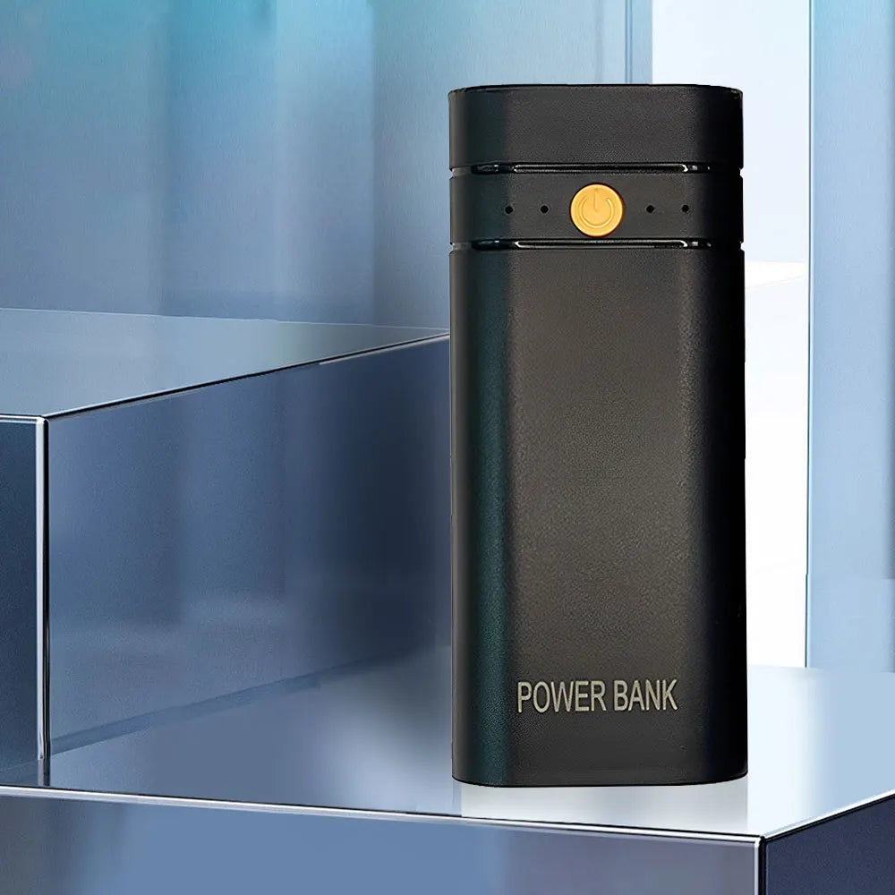 New 5V 2A 2x18650 Power Bank Box Kit Anti Reverse Connection TYPE-C Output Ports Plastic Shell Portable Battery Charger Case