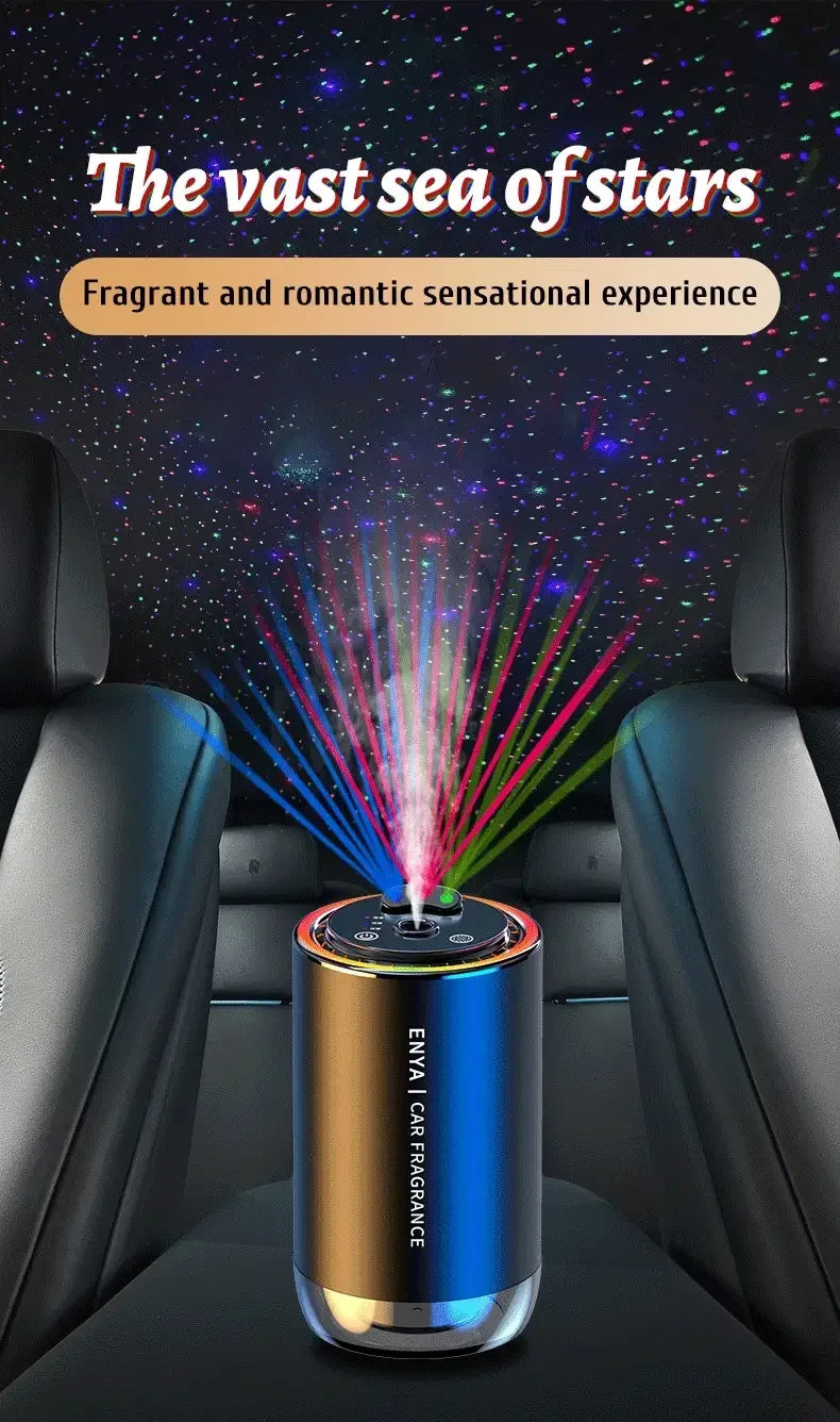 Car Air Freshener RGB Starry Sky Top 3 In 1 Multi-Function Aromatherapy LED Light USB Charger Essential Oil Diffuser Accessories