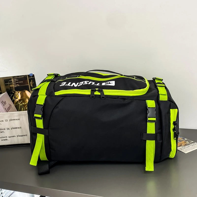 Patchwork Sport Gym Bag Womens Fitness Travel Backpacks Large Waterproof Shoe Pack for Man Sports Camping Basketball Laptop Bags