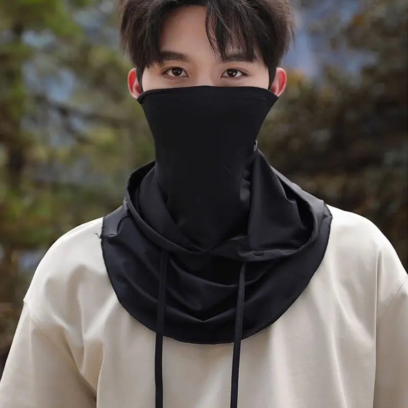 2Pcs Breathable Full Head Mask and Arm sleeve Set Unisex Summer Cooling Long Balaclava Face Mask Neck Cover for Cycling Fishing