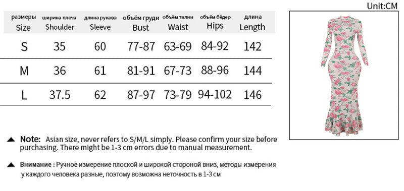 Mozision Bodycon Long Sleeve Half High Collar Print Zipper Elegant Maxi Dress Women Slim High Waist Sexy Dress Ladies Outfits