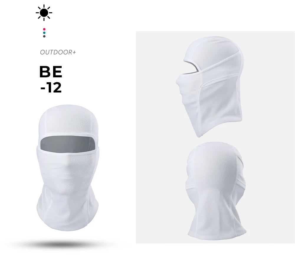 3PCS Breathable Balaclava Hoodie Quick-drying Cap Outdoor Sport Full Face Mask Hiking Camping Fishing Cycling Beanies Hat Summer
