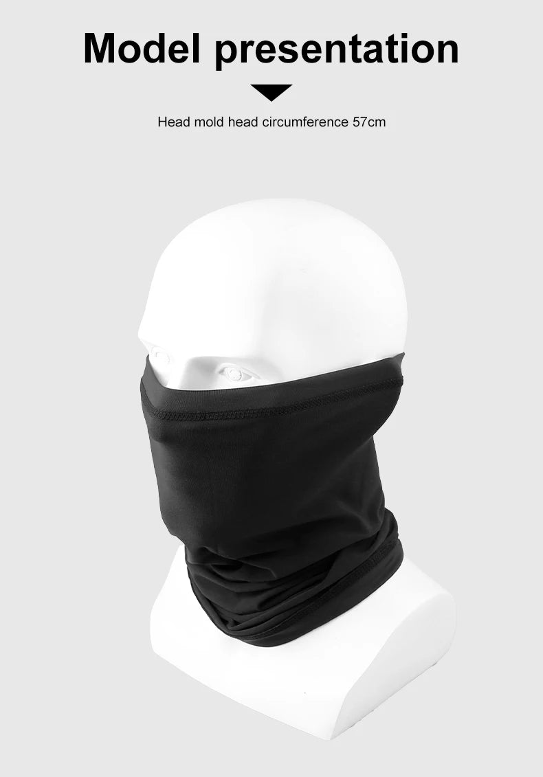 Cycling Face Mask Absorb Sweat Breathable Fishing Training Sport UV Face Scarf Neck Gaiter Summer Face Bandana